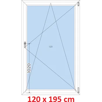 Okno Soft Plastové okno 120x195 cm, otevíravé a sklopné