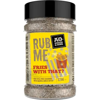 Koření Angus & Oink BBQ koření Fries With That? 225g Angus&Oink