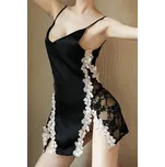 Love by love Zdobená noční košilka černá, S-L