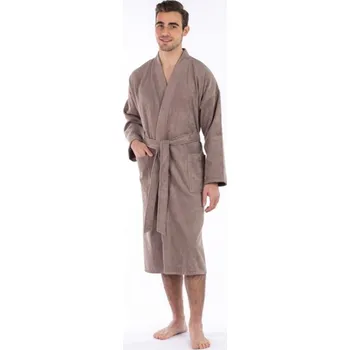 Dámský župan Framsohn Unisex župan CASA, šedohnědá Velikost: XL