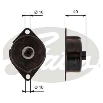 GATES Napínák, žebrovaný klínový řemen T38499