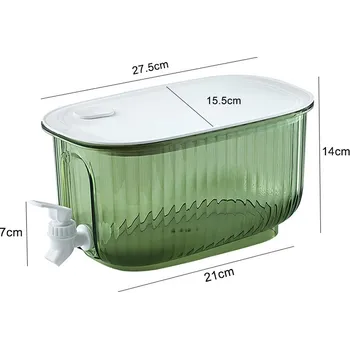 Velkokapacitní konvice/džbán s kohoutkem na nápoje - 1700ml Barva: zelená