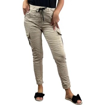 Dámské kalhoty Dámské kapsáče Barva: bežová