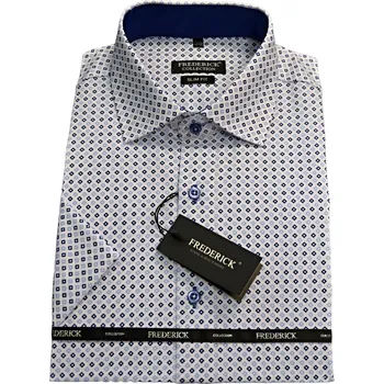 Pánská košile Pánská košile s krátkým rukávem - střih SLIM - vzor F316. - 39