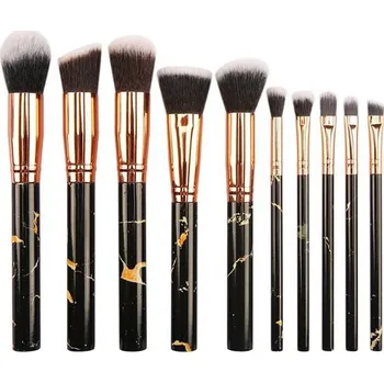 Kosmetický štětec Sada profesionálních štětců na líčení | 10-13 kusů - 10KS Černá bez sáčku