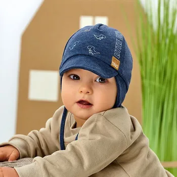 Dívčí oblečení AJS 48-049 chlapecká čepice směs barev 52-54 cm