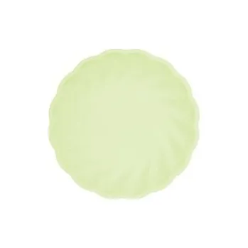 Talíř EKO - papírové talíře kulaté - Vert Decor, pastelově zelené - 18,8 cm 6 ks