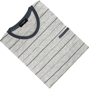 Pánská noční košile Pánská bavlněná noční košile C-lemon - AL3353.O Barva: Šedá, Velikost: 4XL