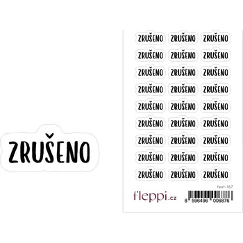 samolepka Fleppi Samolepky Zrušeno