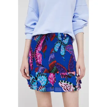 Dámská sukně Sukně Desigual mini, pouzdrová 22SWMW29 modrá 55X, vel. XS