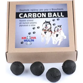 Doplněk výživy s Aktivním uhlím - CARBON BALL - pro zastavení průjmu a při otravě psů - 500 g