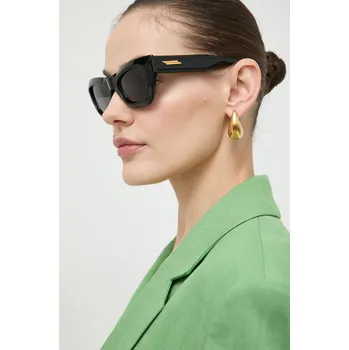 Sluneční brýle Sluneční brýle Bottega Veneta dámské, černá barva, BV1251S 99X, vel. 52