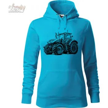 Dámská mikina Mikina - Traktor Steyr Barva: Modrá - tyrkysová (44), Velikost: XS, Střih: Dámské