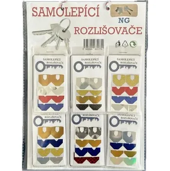 Rozlišovač klíče Rozlišovač klíčů samolepící FAB NG á 8ks