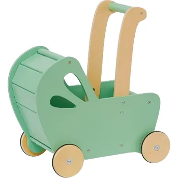 Výuková hračka Moover Mini kočárek pro panenky - Zelený