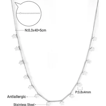 Náhrdelník Stylový náhrdelník ve stříbrné barvě - 447S