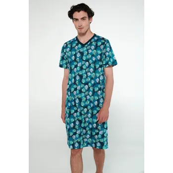 Pánské pyžamo Vamp - Noční košile s krátkými rukávy 20714 - Vamp blue depths m
