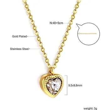 Náhrdelník Náhrdelník s barevným krystalem - 59AG