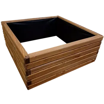 Vyvýšený záhon Vyvýšený záhon AZTE WOODLINE, teak, 75x75x30 cm