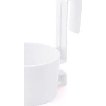 Závěsný držák fénu | organizér do koupelny - Bílý