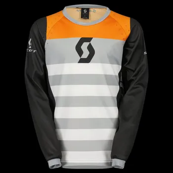 Moto dres SCOTT Scott EVO RACE dres černo-oranžový