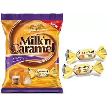 Cukrovinka Měkké karamely MILK CARAMEL 400 g - s mléčnou příchutí (medové karamely / cca 85 ks v balení)
