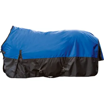 Vybavení pro koně Výběhová deka -Portland- 600D, 100g royal blue/black HKM Velikost: 155 cm