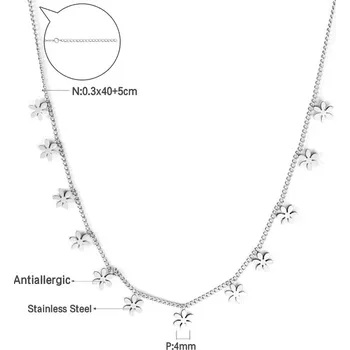 Náhrdelník Stylový náhrdelník ve stříbrné barvě - 470S
