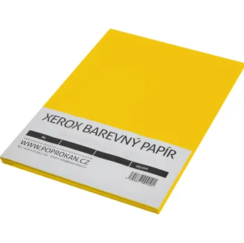 Kancelářský papír Barevný kancelářský papír žlutá intensivní tmavá A4 80g 100ls