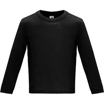 Roly Dětské tričko s dlouhým rukávem CA7203 Black 02 2 years