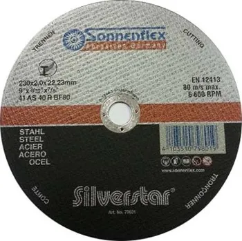 Řezný kotouč Řezný kotouč Silverstar Sonnenflex ocel průměr 230x2,0x22,23 mm AS40RBF