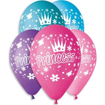 Balónek Nafukovací balónky, Princezny, 5 kusů