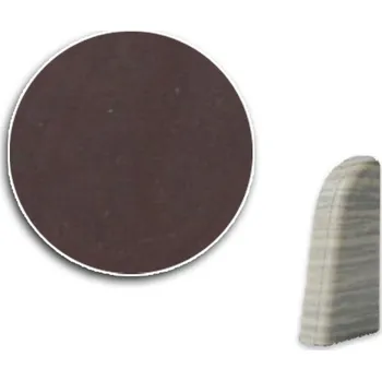 Podlahová lišta ASKO a.s. Koncovka KP40, Čokoládová (L+P)