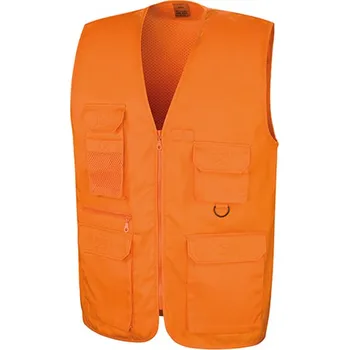 Dámská vesta Result Unisex safari vesta R045X Orange XXL