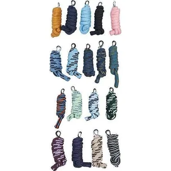 Vybavení pro koně HKM Vodítko, dvojitě pletené s klasik karabinou, mix barev Barva: sorted