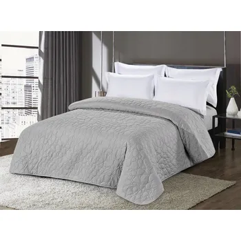 Dekorativní polštářek Přehoz na postel šedý 200x220, Barva Šedá, Složení materiálu 100%polyester