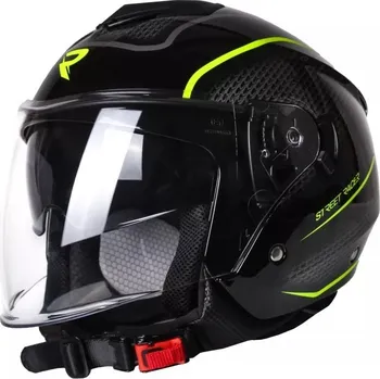 Helma na motorku Street Racer Pilot černo-žlutá S