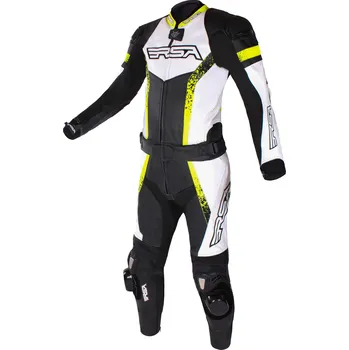 Moto kombinéza Kombinéza na motorku RSA Imola 2 černo-bílo-fluo žlutá