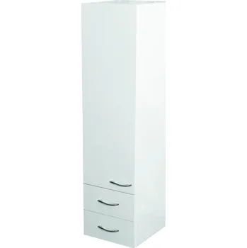 Nábytek Olsen Spa Viky Boční vysoká skříňka 115x30 cm, levá, bílá, OLNVIKI303L