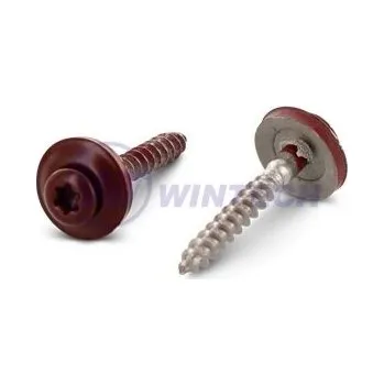 Spojovací materiál Klemp.šroub + EPDM, RAL 3009 4,5 x 60 A2 Balení: 200 ks SIBAK45060AF5K