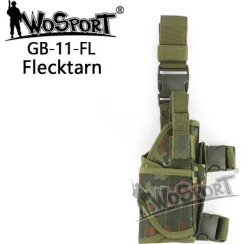 Wosport Taktické stehenní pouzdro Tornado, Flecktarn