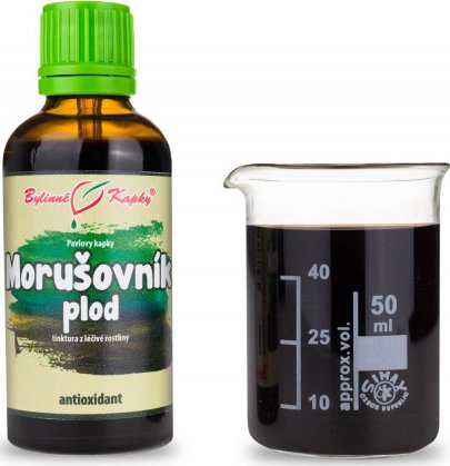 Bylinné kapky s.r.o. Morušovník (moruše) plod - bylinné kapky (tinktura) 50 ml