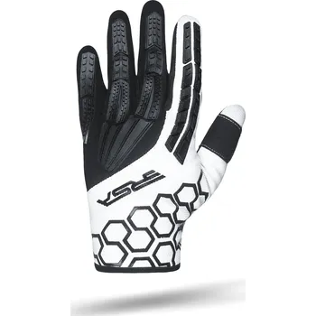 Moto rukavice Rukavice na motocykl RSA MX EVO černo-bílé M