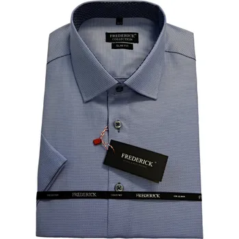 Pánská košile Pánská košile s krátkým rukávem - střih SLIM - vzor F588 - 38