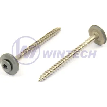 Spojovací materiál Klemp.šroub + EPDM, RAL 7005 4,5 x 60 A2 Balení: 200 ks SIBAK45060MGO0