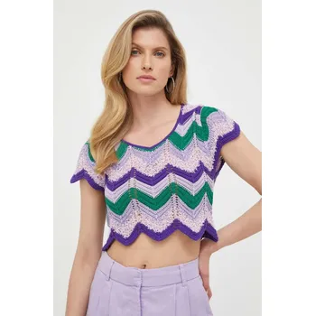 Pánské tričko Tričko Pinko fialová barva 101171.A0V0 49A, vel. M