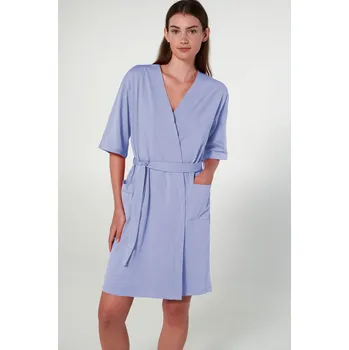 Dámský župan Vamp - Župan s krátkým rukávem 20236 - Vamp blue lavender l