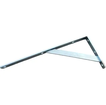 Držák na polici Policová konzole s podpěrou - lehká, 100 x 300 mm, až 40 kg, zinek