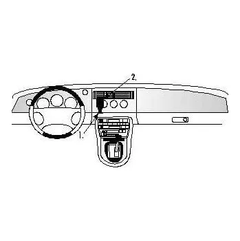 Brodit ProClip montážní konzole na palubní desku pro Jaguar XK8 / XKR 97-06, 852429
