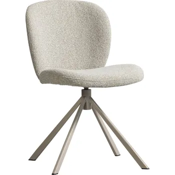 Jídelní židle WOOOD Bílá bouclé jídelní židle Famma